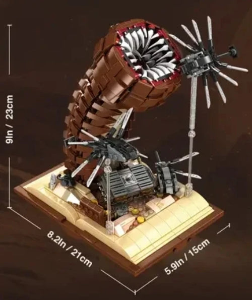 1688PCS MOC Movie Dune Sandworm Building Blocks Sci-Fi Classics